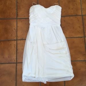 My Michelle White Strapless Dress